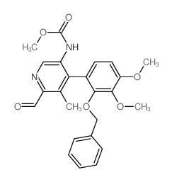 methyl N-[4-(3,4-dimethoxy-2-phenylmethoxy-phenyl)-6-formyl-5-methyl-pyridin-3-yl]carbamate Structure