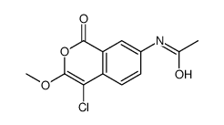 N-(4-chloro-3-methoxy-1-oxoisochromen-7-yl)acetamide Structure