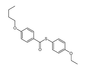 S-(4-ethoxyphenyl) 4-butoxybenzenecarbothioate结构式