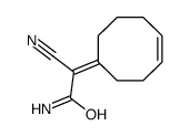 2-cyano-2-cyclooct-4-en-1-ylideneacetamide Structure