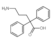 5-amino-2,2-diphenyl-pentanoic acid Structure