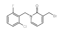 3-(BROMOMETHYL)-1-(2-CHLORO-6-FLUOROBENZYL)-1,2-DIHYDRO-2-PYRIDINONE Structure