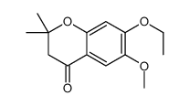 2,2-DIMETHYL-7-ETHOXY-6-METHOXY-4-CHROMANONE结构式