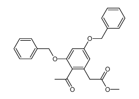 methyl 2-acetyl-3,5-bis(benzyloxy)phenylacetate Structure