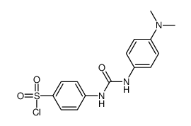 4-[3-(4-二甲氨基苯基)脲基]苯磺酰氯结构式