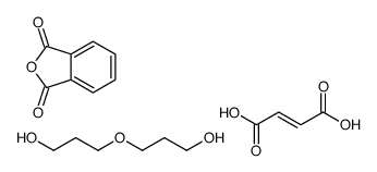 2-benzofuran-1,3-dione,(E)-but-2-enedioic acid,3-(3-hydroxypropoxy)propan-1-ol Structure