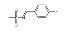 N-(4-fluorobenzylidene)methanesulfonamide structure