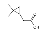 (2,2-dimethylcyclopropyl)acetic acid结构式