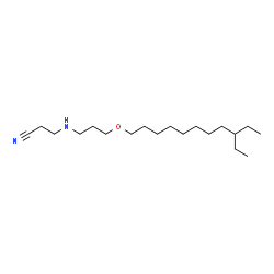 Propanenitrile, 3-[[3-(tridecyloxy)propyl]amino]-, branched结构式