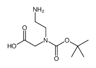 2-[2-aminoethyl-[(2-methylpropan-2-yl)oxycarbonyl]amino]acetic acid Structure