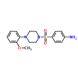 4-{[4-(2-methoxyphenyl)piperazin-1-yl]sulfonyl}aniline Structure