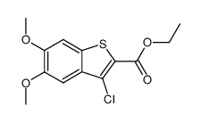 ethyl 3-chloro-5,6-dimethoxybenzothiophene-2-carboxylate结构式