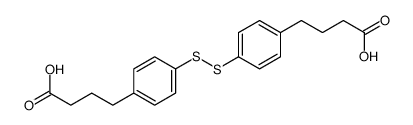 4-[4-[[4-(3-carboxypropyl)phenyl]disulfanyl]phenyl]butanoic acid Structure