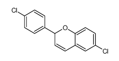 6-chloro-2-(4-chlorophenyl)-2H-1-benzopyran structure