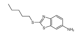 6-Amino-2-n-pentylthiobenzothiazole结构式