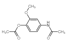 N-[4-(Acetyloxy)-3-methoxyphenyl]-acetamide Structure