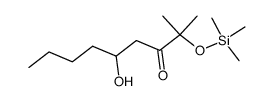 5-Hydroxy-2-[(trimethylsilyl)oxy]-2-methyl-3-nonanone结构式