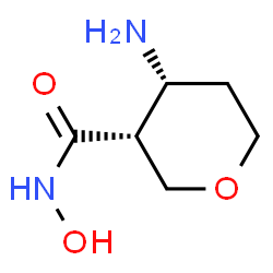 2H-Pyran-3-carboxamide,4-aminotetrahydro-N-hydroxy-,(3R,4R)-(9CI) Structure