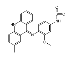 N-[3-methoxy-4-[(2-methylacridin-9-yl)amino]phenyl]methanesulfonamide Structure