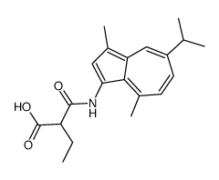 2-[(3,8-dimethyl-5-propan-2-ylazulen-1-yl)carbamoyl]butanoic acid结构式