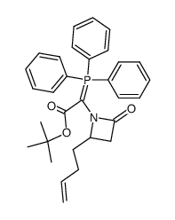 t-butyl [4-(but-3-enyl)-2-oxoazetidin-1-yl]triphenylphosphoranylideneacetate Structure