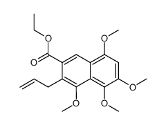 ethyl 4,5,6,8-tetramethoxy-3-(prop-2-enyl)-2-naphthoate结构式