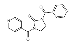 [3-(pyridine-4-carbonyl)-2-sulfanylideneimidazolidin-1-yl]-pyridin-4-ylmethanone Structure