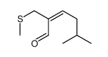 5-methyl-2-(methyl thiomethyl)-2-hexenal结构式