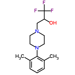 3-[4-(2,6-DIMETHYLPHENYL)PIPERAZINO]-1,1,1-TRIFLUORO-2-PROPANOL Structure