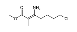 methyl (Z)-3-amino-7-chloro-2-methylhept-2-enoate Structure