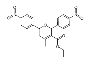 2,6-bis(4-nitrophenyl)-3-(ethoxycarbonyl)-4-methyl-5,6-dihydro-α-pyran Structure