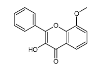 3-hydroxy-8-methoxy-2-phenylchromen-4-one Structure