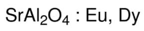 Strontium aluminate, europium and dysprosium doped Structure