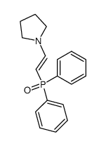 1-[(E)-2-(Diphenyl-phosphinoyl)-vinyl]-pyrrolidine Structure