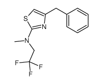 4-benzyl-N-methyl-N-(2,2,2-trifluoroethyl)-1,3-thiazol-2-amine Structure