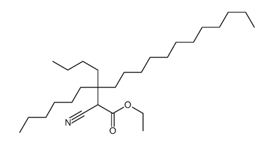 ethyl 3-butyl-2-cyano-3-hexylpentadecanoate Structure