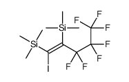 (3,3,4,4,5,5,5-heptafluoro-1-iodo-1-trimethylsilylpent-1-en-2-yl)-trimethylsilane Structure