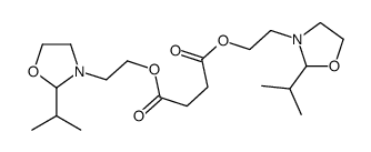 bis[2-(2-propan-2-yl-1,3-oxazolidin-3-yl)ethyl] butanedioate结构式