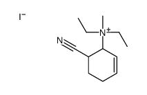 (6-cyanocyclohex-2-en-1-yl)-diethyl-methylazanium,iodide Structure