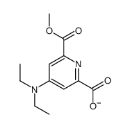 4-(diethylamino)-6-methoxycarbonylpyridine-2-carboxylate结构式