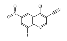 4-氯-8-碘-6-硝基喹啉-3-甲星空app结构式