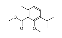 3-isopropyl-2-methoxy-6-methyl-benzoic acid methyl ester Structure