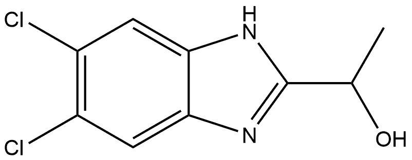 1H-Benzimidazole-2-methanol, 5,6-dichloro-α-methyl-结构式
