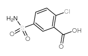 5-(aminosulfonyl)-2-chlorobenzoic acid Structure