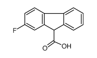 2-fluoro-9H-fluorene-9-carboxylic acid结构式