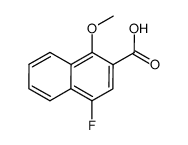 4-fluoro-1-methoxy-naphthalene-2-carboxylic acid Structure