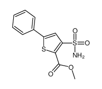 methyl 5-phenyl-3-sulfamoylthiophene-2-carboxylate Structure