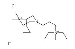 3-(9,9-dimethyl-3-aza-9-azoniabicyclo[3.3.1]nonan-3-yl)propyl-diethyl-methylazanium,diiodide结构式