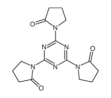 1-[4,6-bis(2-oxopyrrolidin-1-yl)-1,3,5-triazin-2-yl]pyrrolidin-2-one Structure