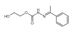 (1-phenyl-ethylidene)-carbazic acid-(2-hydroxy-ethyl ester) Structure